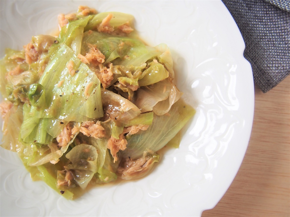 もやしとレタスのツナ和え