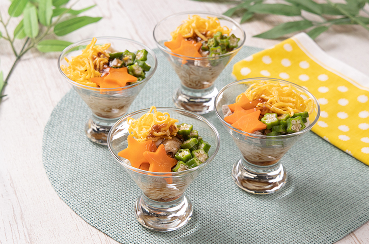 ポイントはきゅうりの輪っか！夏のおもてなし「七夕そうめん」